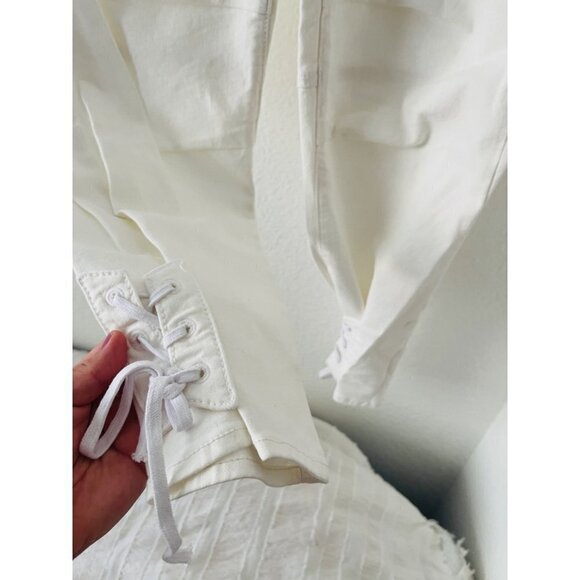 MOTHER Manhattan Rare High waisted Jeans With Laced Ankle Detail - Picture 5 of 11